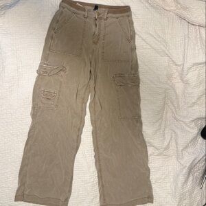 Womens Khaki Utility Pants